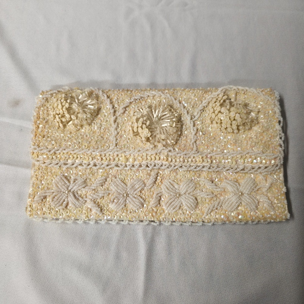 Vintage Mid-Century Richere Bag by Walborg Sequin Evening Clutch Hong Kong